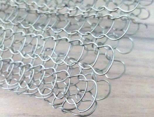 RFI Shielding Knitted Filtering Screen Mesh , Demister Stainless Steel Wire Mesh