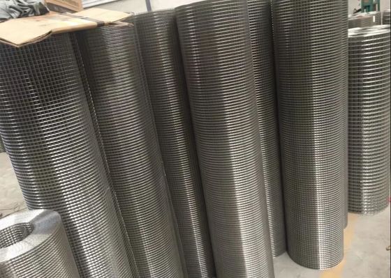 0.5'' 0.25'' Stainless Steel Welded Wire Mesh Panels Bright Silver
