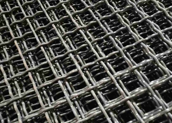 AISI Stainless Steel Crimped Wire Mesh 1.5mm To 6mm , ASTM Galvanized Steel Mesh Screen