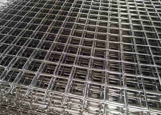 AISI Stainless Steel Crimped Wire Mesh 1.5mm To 6mm , ASTM Galvanized Steel Mesh Screen