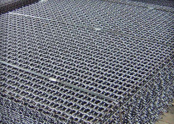 Uniform Square Crimped Steel Wire Mesh Mining Screen Galvanized Pig Floor Mesh 0,1-8 
