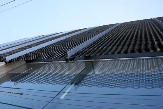 Aluminiowa siatka z metalu ekspandowanego na elewacje kurtynowe, ocynkowana, materiał budowlany