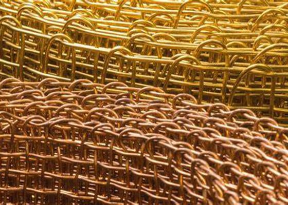 Miedziana metalowa siatka druciana ASTM z krawędzią krajki wykończonej krawędzią zapętloną