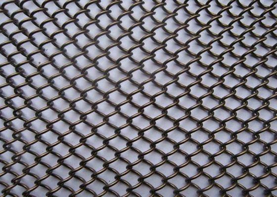 Spiralna kurtyna typu S Dekoracyjny metalowy ekran siatkowy