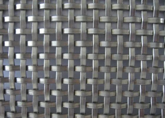 Płaska kwadratowa tkana dekoracyjna siatka metalowa ze stali nierdzewnej lub aluminium