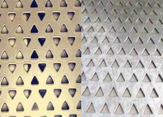 Trójkątny otwór od 3 mm do 10 mm Perforowana siatka metalowa do redukcji szumów