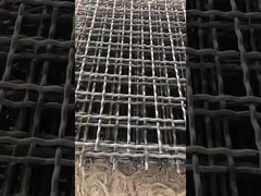 65mn Panel sieciowy z wibrującym ekranem 30m x 2m do przesiewania agregatów